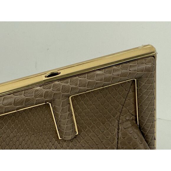 Fendi Beige Python Small First Clutch Bag - Picture 12 of 16